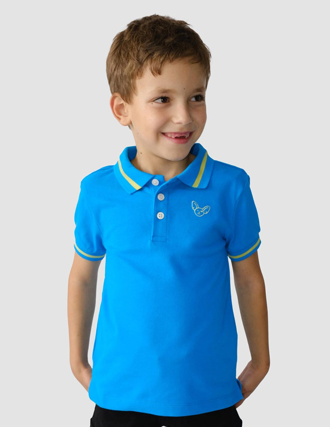 Polo Garçon "Classic" Bleu Océan Polo Garçon "Classic" Bleu Océan