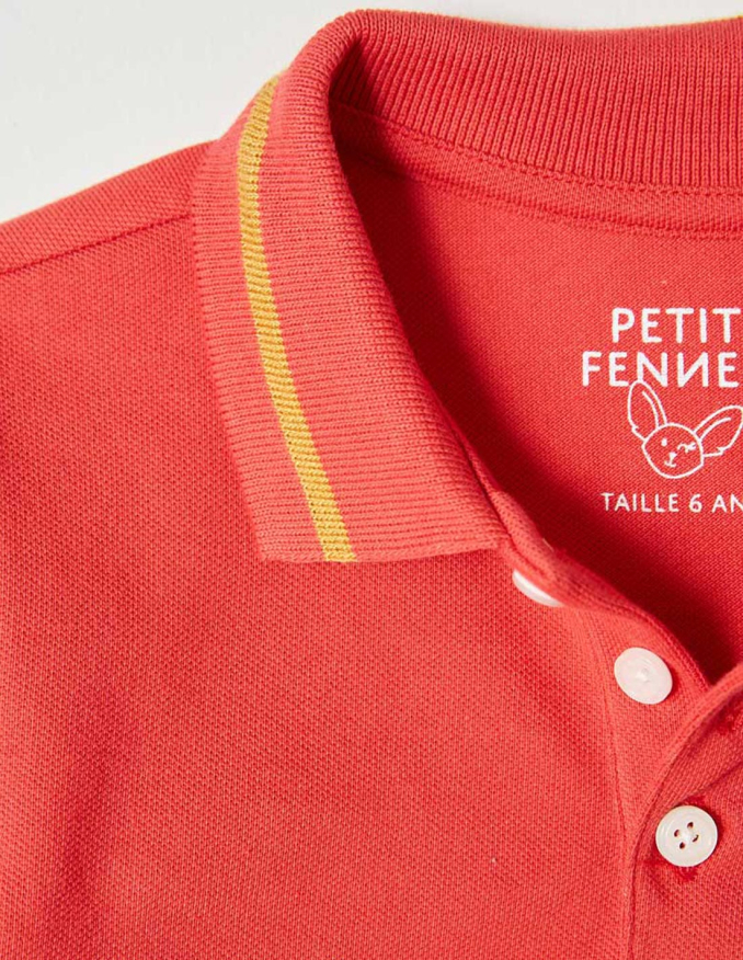 Polo Garçon "Classic" Rouge