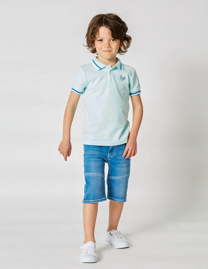 قميص بولو للأولاد" بيتي فنك كلاسيك " أزرق فاتح