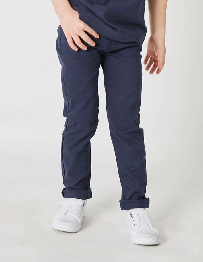 Pantalon Chino Garçon Bleu Navy 2