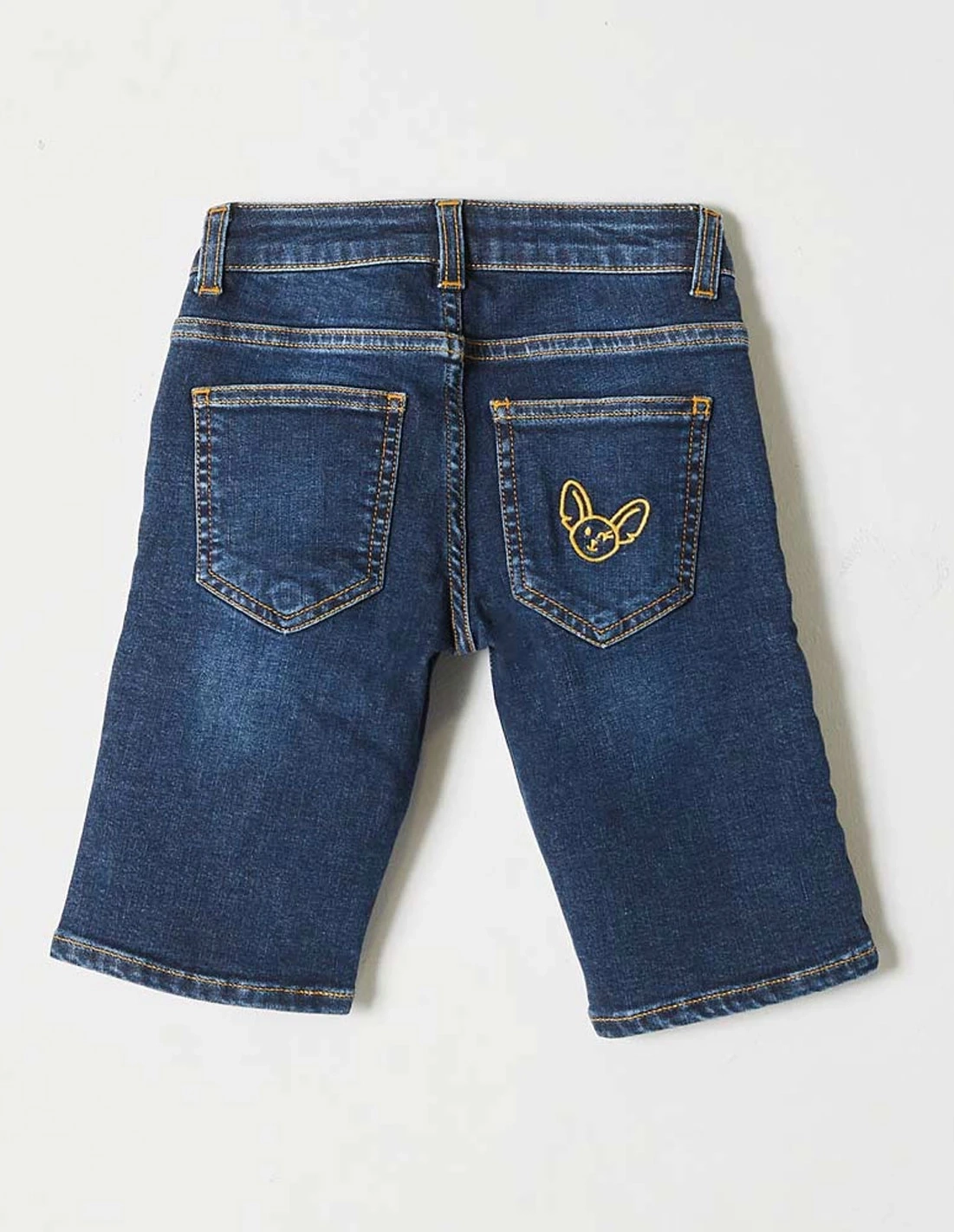 Pantacourt Jean Garçon "Petit Fennec Casual" Denim Foncé Pantacourt Jean Garçon "Petit Fennec Casual" Denim Foncé