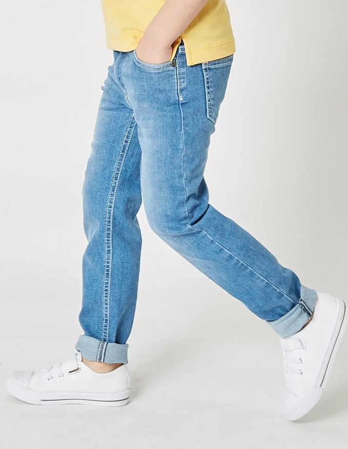 Pantalon Jean Garçon Denim Clair