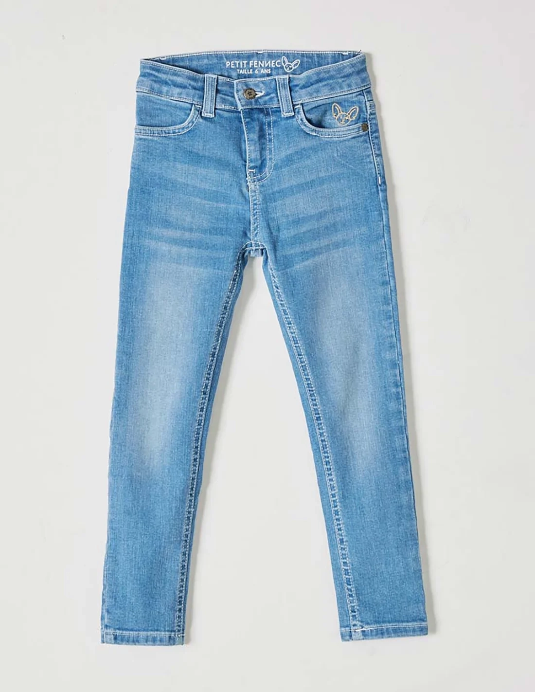 Pantalon Jean Fille Denim clair Pantalon Jean Fille Denim clair
