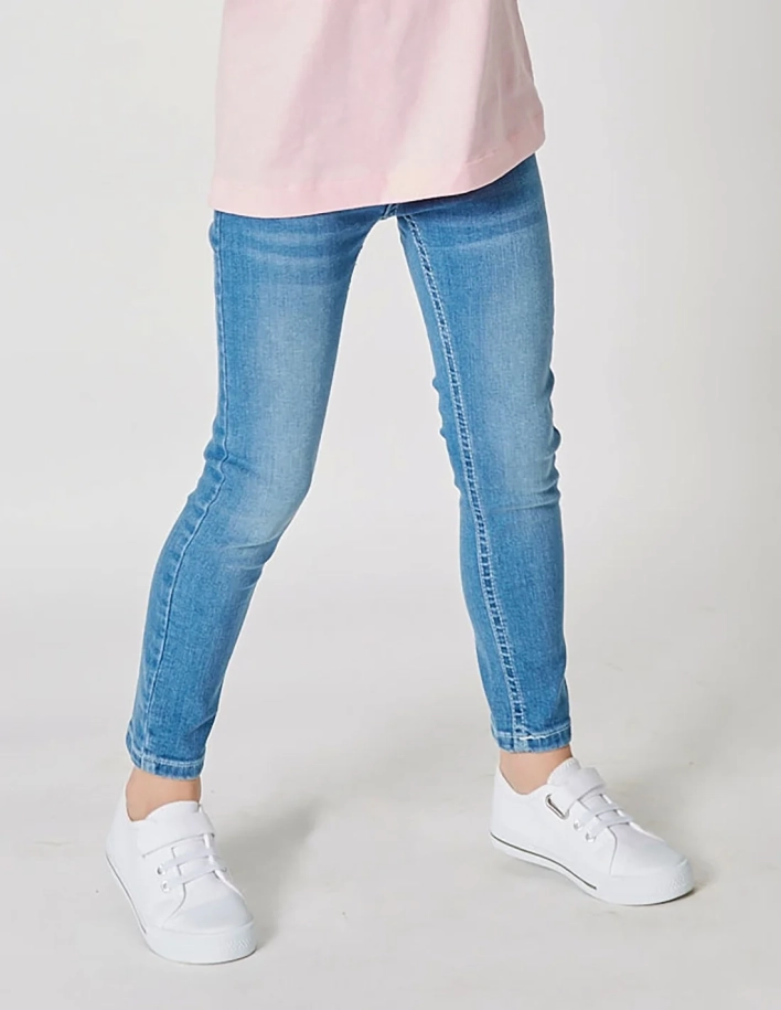 Pantalon Jean Fille Denim clair 2