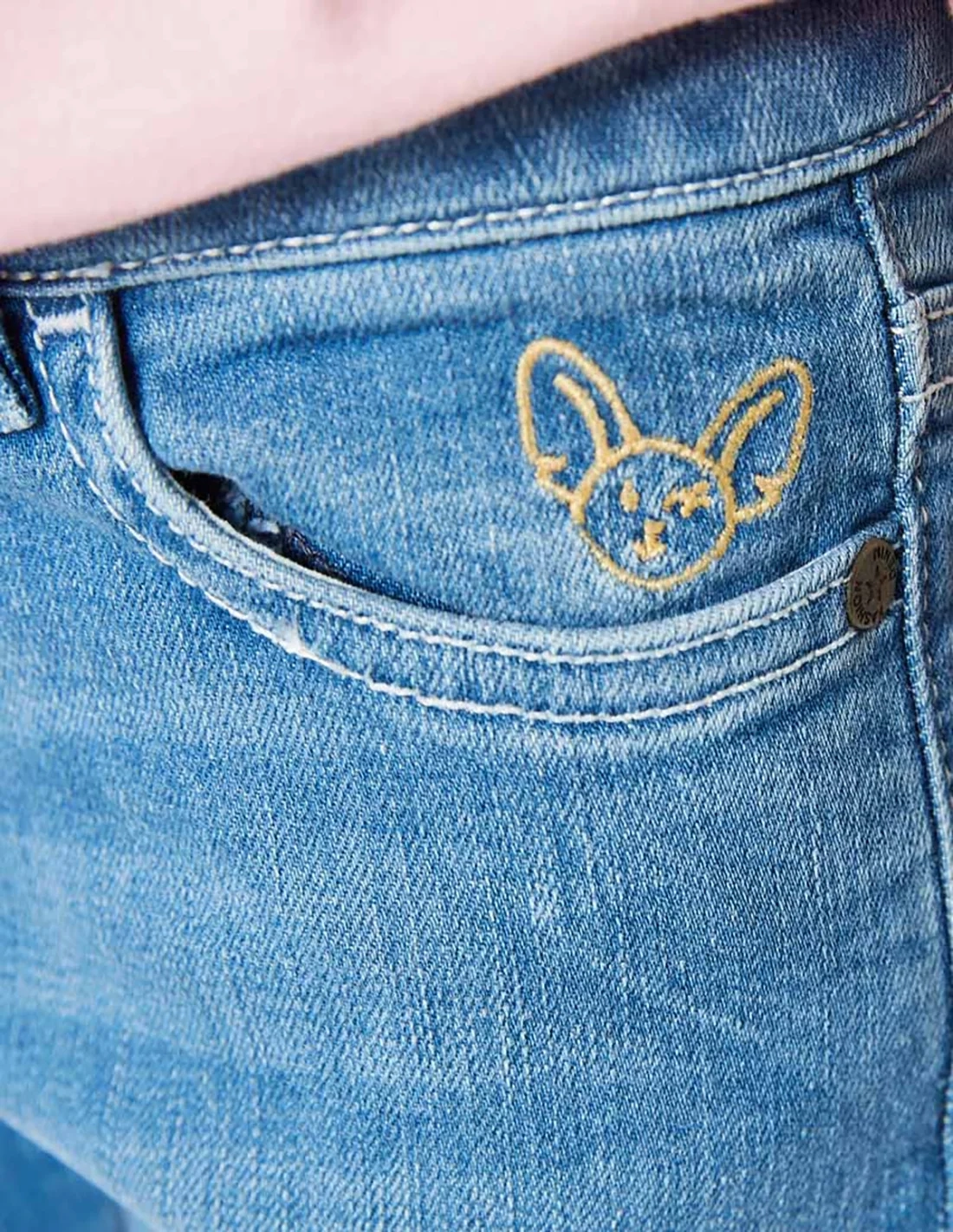 Pantalon Jean Fille Denim clair Pantalon Jean Fille Denim clair