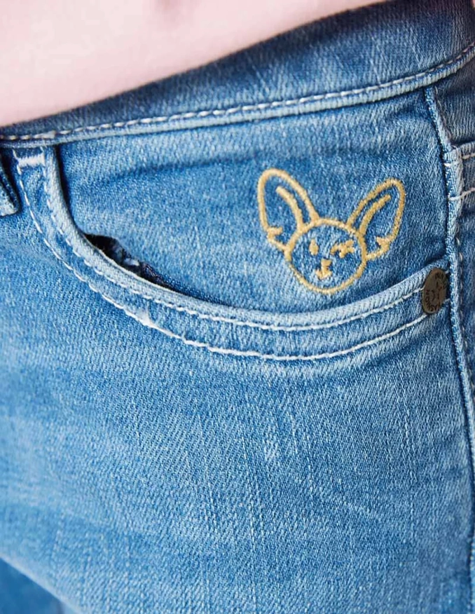 Pantalon Jean Fille Denim clair