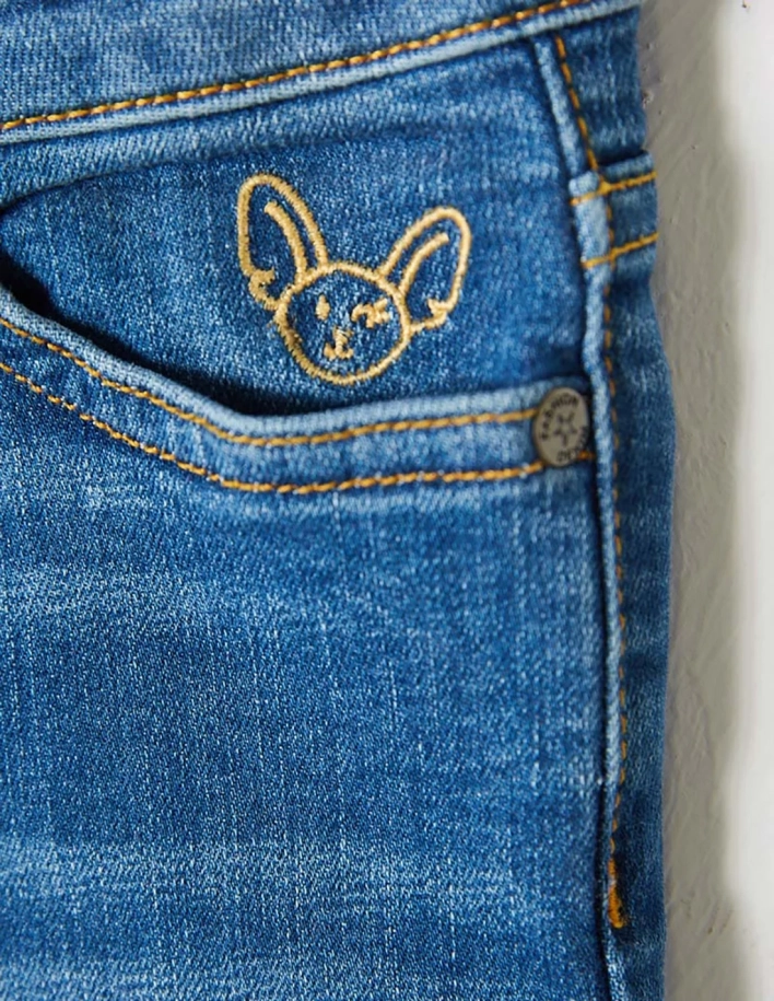 Pantalon Jean Fille Denim Foncé 2