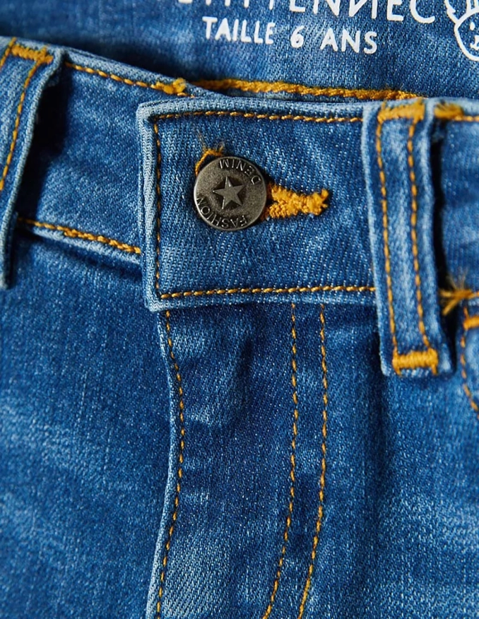 Pantalon Jean Fille Denim Foncé