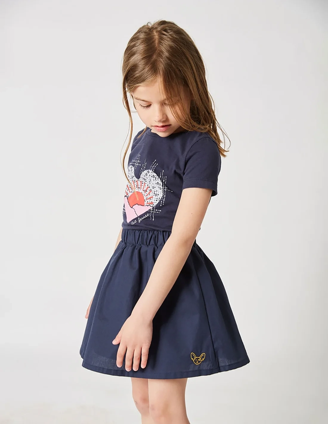 Jupe Évasée bleu navy Jupe Évasée bleu navy