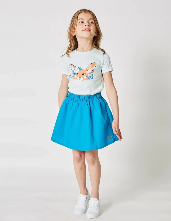 Jupe Évasée bleu ocean 2