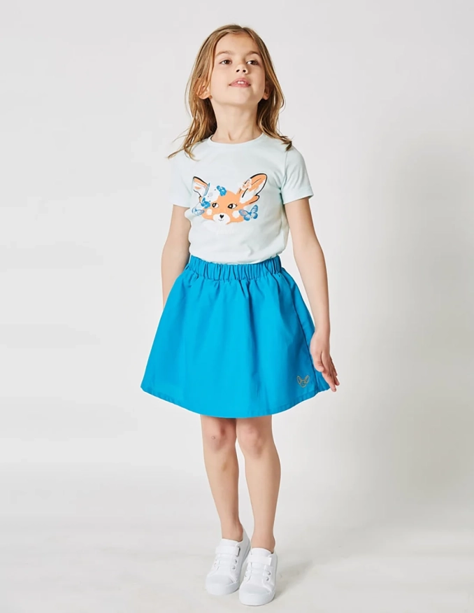 Jupe Évasée bleu ocean