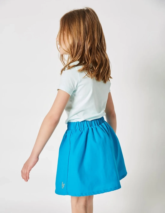 تنورة واسعة "بيتي فنك دوسور" أزرق بحري