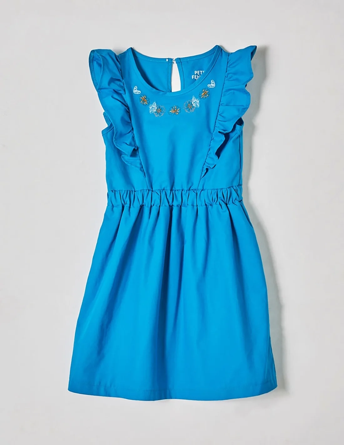 Robe Chic en Popeline Bleu Robe Chic en Popeline Bleu