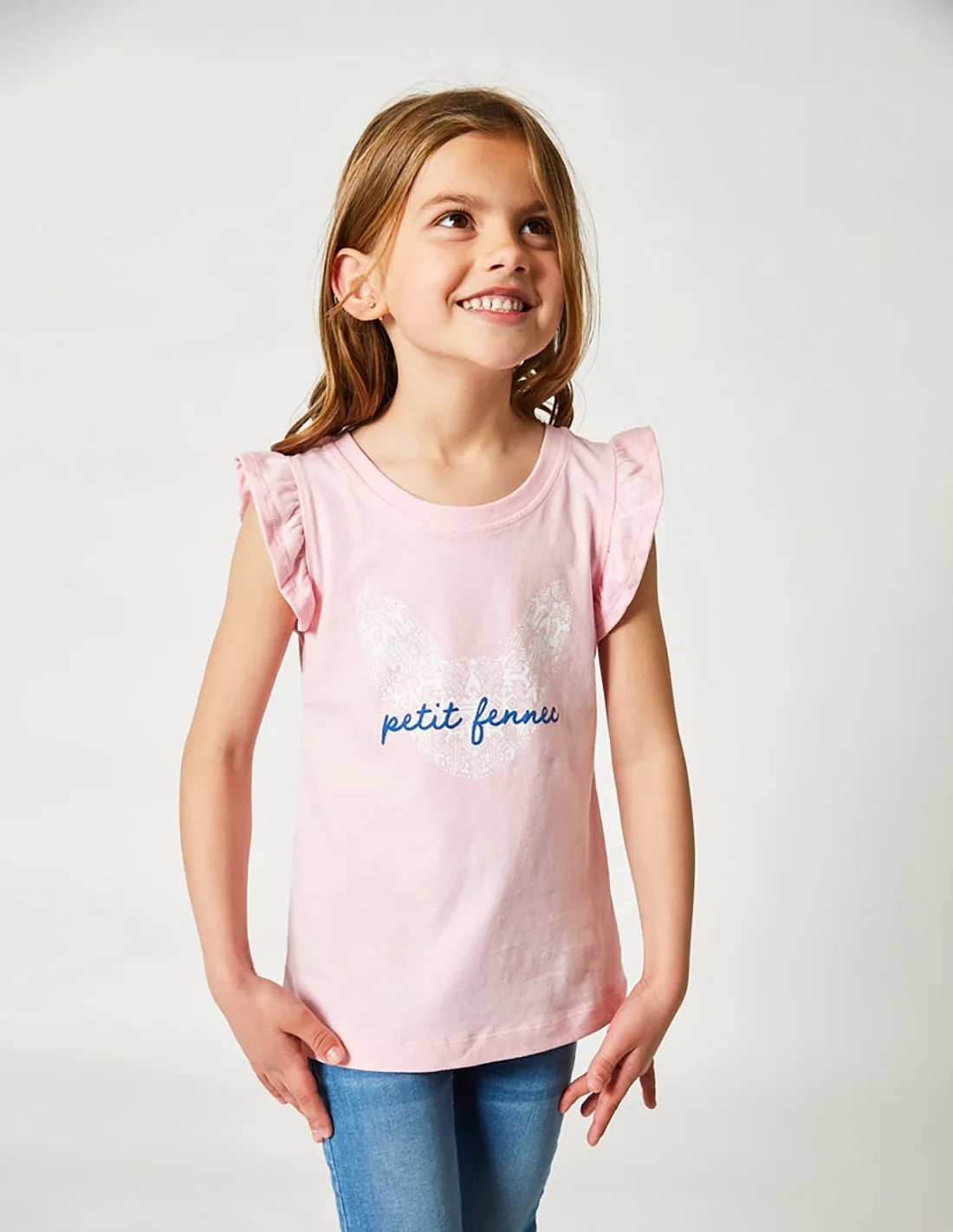 Débardeur Fille "Petit Fennec Culturel" Rose Clair Débardeur Fille "Petit Fennec Culturel" Rose Clair