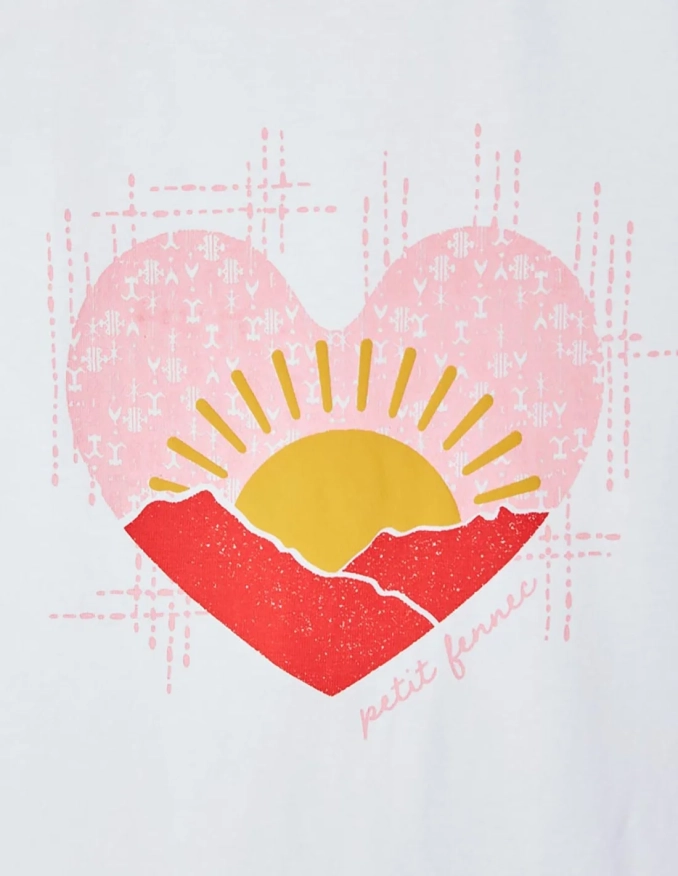 تي شيرت بناتي" بيتي فنك " أبيض ناصع