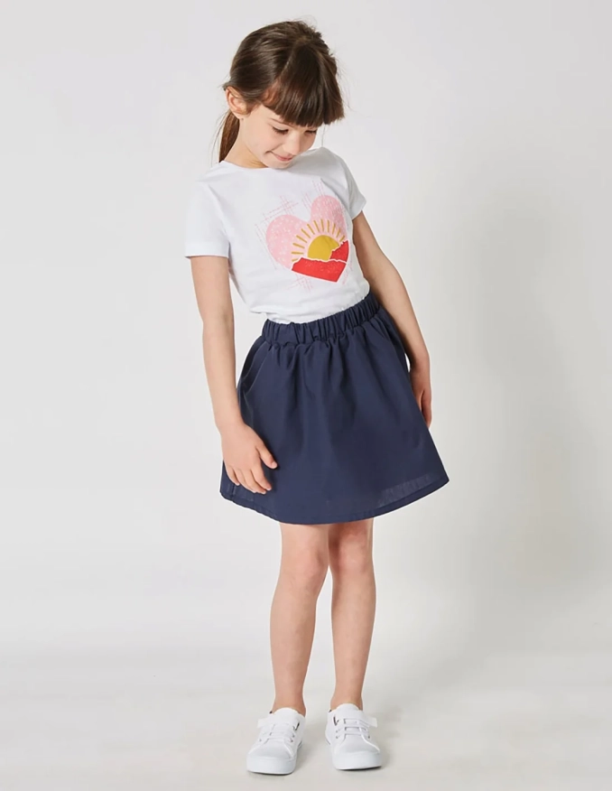 تي شيرت بناتي" بيتي فنك " أبيض ناصع