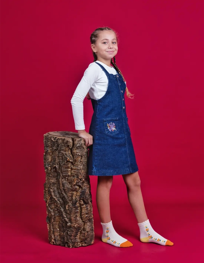 Robe Salopette En Jean Marine Foncée 2