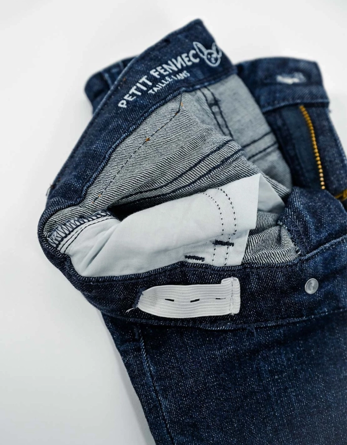 Pantalon Jean Fille Large Bleu Foncé