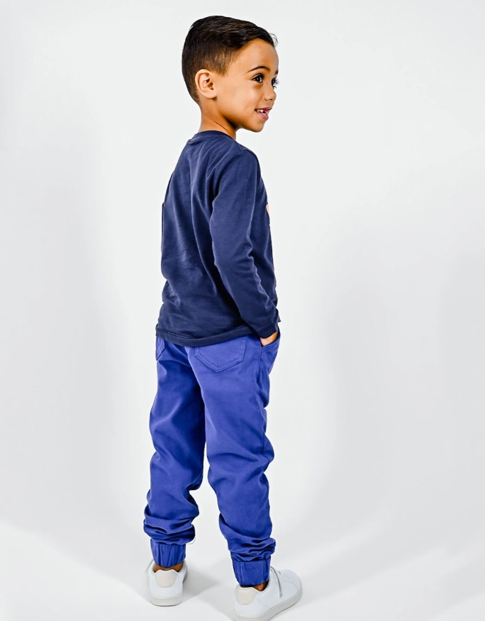 Pantalon Cargo Garçon Bleu