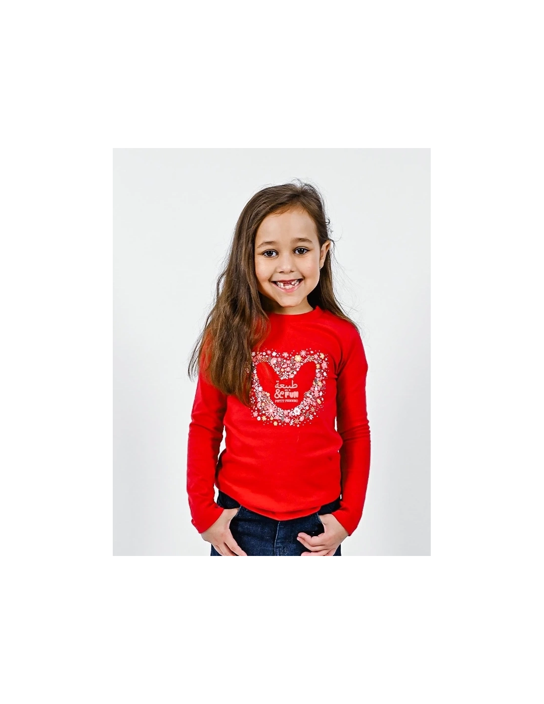 Ensemble Pantalon Jean Bleu + T-Shirt Rouge Ensemble Pantalon Jean Bleu + T-Shirt Rouge